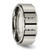 Chisel Titanium Brushed and Polished Black Ion-Plated 0.15ct Diamond 9 mm Wedding Band, Flat - View 5