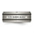 Chisel Titanium Brushed Polished and Enameled 0.25ct Diamond 9 mm Wedding Band, Flat - View 4