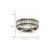 Chisel Titanium Brushed Polished and Enameled 0.5ct Diamond 9 mm Wedding Band, Flat - View 7