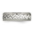 Chisel Titanium with Sterling Silver Inlay Polished 1pt. 0.017ct Diamond 7 mm Wedding Band - View 3