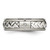 Chisel Titanium with Sterling Silver Inlay Polished 1pt. 0.017ct Diamond 7 mm Wedding Band - View 4