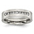 Titanium Polished 0.5ct Diamond 6 mm Wedding Band
