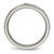 Titanium Polished with Cubic Zirconia 6 mm Grooved Wedding Band - View 2