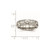 Titanium Polished with Cubic Zirconia 6 mm Grooved Wedding Band - View 6