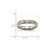 Titanium Polished and Textured 4 mm Wedding Band - View 6