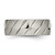 Titanium Polished Diamond Cut 8 mm Wedding Band - View 3