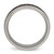 Chisel Titanium Polished with Black and Red Carbon Fiber Inlay 8 mm Wedding Band, Domed - View 2