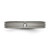 Titanium Polished with Cubic Zirconia 3.75 mm Grooved Comfort Fit Wedding Band - View 4