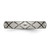 Titanium Polished Criss Cross 4 mm Grooved Ring - View 3