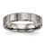Titanium Brushed and Polished 5 mm Grooved Wedding Band