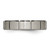 Titanium Brushed and Polished 5 mm Grooved Wedding Band - View 3