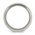 Chisel Titanium Brushed and Polished with Cubic Zirconia 8 mm Wedding Band - View 2