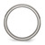 Chisel Titanium Polished 5 mm Ridged Edge Wedding Band, Domed - View 2