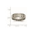 Chisel Titanium Brushed and Polished 6 mm Grooved Wedding Band - View 6