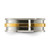 Chisel Titanium Polished with Yellow Ion-Plated Center 8.00 mm Wedding Band, Step Down - View 4