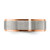 Chisel Titanium Brushed and Polished Rose Ion-Plated 7 mm Wedding Band - View 4