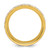 Chisel Titanium Polished Yellow Ion-Plated with Ceramic Fragments Inlay 8 mm Wedding Band - View 2