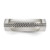 Chisel Titanium Polished with Curb Chain Inlay 7 mm Wedding Band - View 3