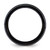Chisel Titanium Polished Black Ion-Plated with Abalone and Simulated Meteorite Inlay 8 mm Wedding Band - View 2