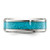 Chisel Titanium Polished with Turquoise Inlay 8 mm Wedding Band - View 3