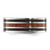 Chisel Titanium Polished with Black Resin and Wood Inlay 8 mm Wedding Band - View 3