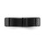 Chisel Titanium Polished Black Ion-Plated Grooved 6 mm Wedding Band - View 3