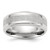 Chisel Titanium Polished with Brushed Center 8 mm Wedding Band, Domed