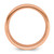 Chisel Titanium Polished Rose Ion-Plated Brushed Center 8 mm Wedding Band - View 2