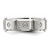 Chisel Titanium Brushed and Polished with Cubic Zirconia 8 mm Band Ring - View 3