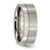 Titanium Grooved 8 mm Brushed and Polished Wedding Band - TB61 - View 4