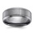 Chisel Tantalum Brushed and Polished 8 mm Beveled Edge Wedding Band