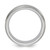 Vitalium Grain Finish Center 7 mm Ridged Edge Flat Wedding Band - View 2