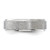 Vitalium Grain Finish Center 7 mm Ridged Edge Flat Wedding Band - View 3