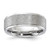 Vitalium Grain Finish Center 8 mm Ridged Edge Flat Wedding Band
