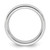 Vitalium Cross Satin Center 6 mm Beveled Edge Wedding Band - View 2