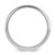 Rhodium-Plated 14K White Gold 6 mm Heavyweight Comfort Fit Brushed Satin with Center Line Fancy Wedding Band - View 2
