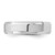 Rhodium-Plated 14K White Gold 5.5 mm Bevel Edge Comfort Fit Wedding Band - View 3