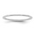 Rhodium-Plated 14K White Gold 1 mm Standard Comfort Fit Wedding Band, Domed