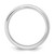 Rhodium-Plated 14K White Gold 2.5 mm Standard Comfort Fit Wedding Band, Domed - View 2