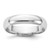 Rhodium-Plated 14K White Gold 4.5 mm Lightweight Comfort Fit Wedding Band, Domed
