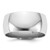 Rhodium-Plated 14K White Gold 9 mm Lightweight Comfort Fit Wedding Band, Domed