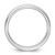 Rhodium-Plated 14K White Gold 3.5 mm European Comfort Fit Wedding Band, Domed - View 2