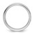 Rhodium-Plated 14K White Gold 4 mm European Comfort Fit Wedding Band, Domed - View 2