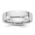 Rhodium-Plated 14K White Gold 5.5 mm European Comfort Fit Wedding Band, Domed