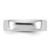 Rhodium-Plated 14K White Gold 5.5 mm European Comfort Fit Wedding Band, Domed - View 3