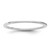Rhodium-Plated 14K White Gold 1 mm Standard Flat Comfort Fit Wedding Band