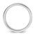 Rhodium-Plated 14K White Gold 3.5 mm Standard Flat Comfort Fit Wedding Band - View 2