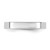 Rhodium-Plated 14K White Gold 3.5 mm Standard Flat Comfort Fit Wedding Band - View 3