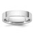 Rhodium-Plated 14K White Gold 4.5 mm Standard Flat Comfort Fit Wedding Band