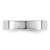 Rhodium-Plated 14K White Gold 4.5 mm Standard Flat Comfort Fit Wedding Band - View 3